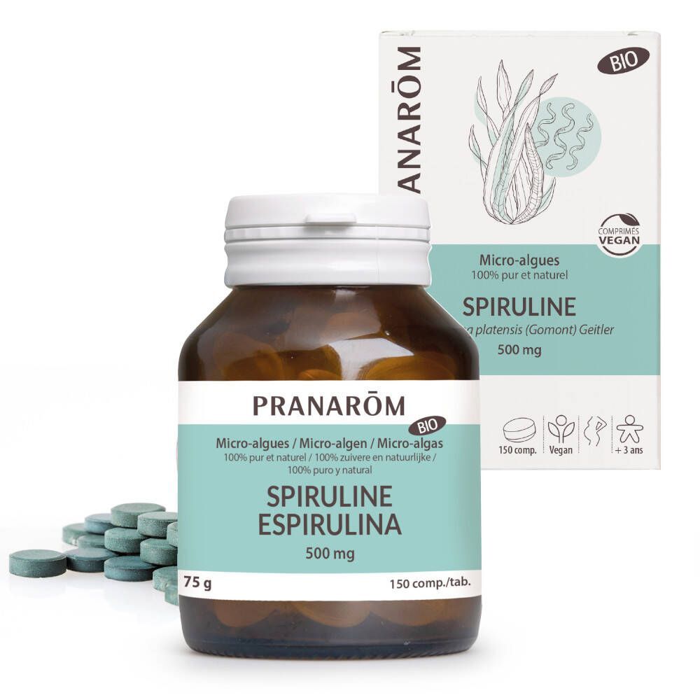 Pranarôm Pranarôm Spirulina Bio 150 tabletten