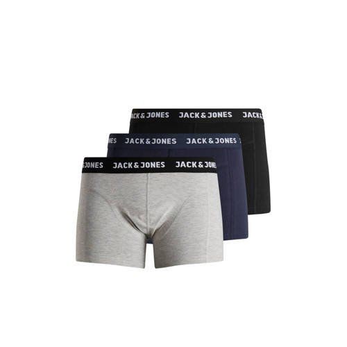 Jack & Jones boxershort (set van 3) - zwart, grijs, Donkerblauw - 5714486927014