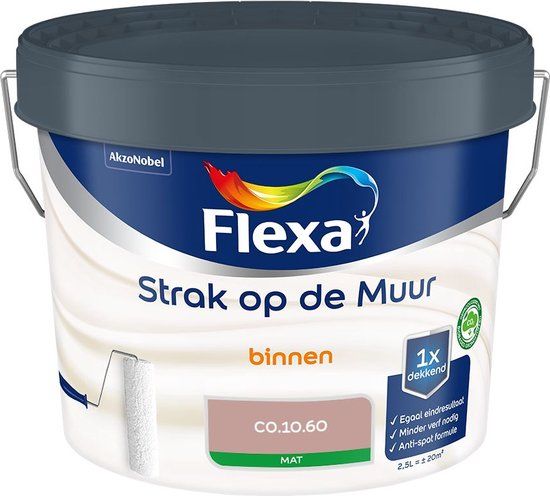 Flexa Strak op de Muur Muurverf Mat - C0.10.60 - 2.5 L