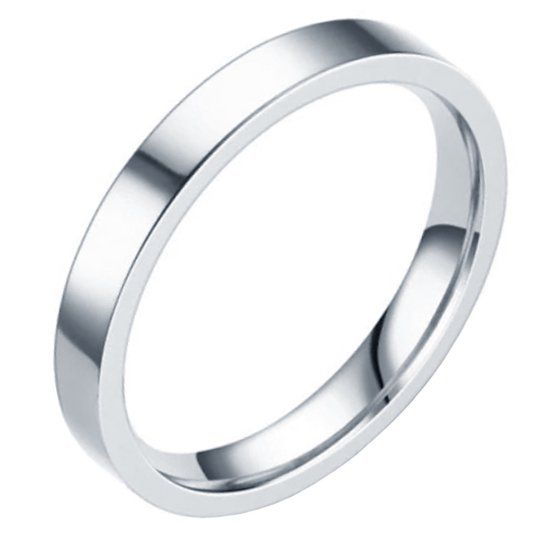 LGT JWLS LGT Jewels Smalle Stalen Ring Zilverkleurig 3mm-22mm