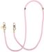 AVY Crossbody Telefoonkoord | Tressé Pink | Lang Koord | Universeel voor alle Hoesjes | Geschikt voor iPhone, Samsung en meer | 130cm | Geweven Touw | Roze