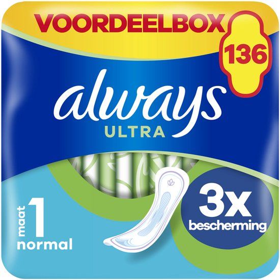 Always Ultra Normal Maandverband - Maat 1 - 136 stuks