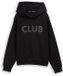 Tom Tailor Denim - Oversized hoodie Sweatshirt met glitterapplicatie - Maat S - deep black