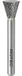 Rotec HM-Stiftfrees, model N - Z6 / Kruisvertand / ø12,7x12,7x58xø6mm - 4411301