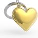 Metalmorphose Heart Balloon Sleutelhanger Goud Unisex