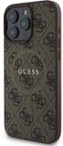 GUESS Hoesje voor iPhone 16 Pro Max - MagSafe & 4G Print, Bruin