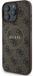 GUESS Hoesje voor iPhone 16 Pro Max - MagSafe & 4G Print, Bruin