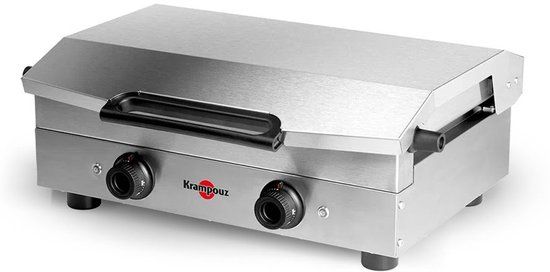 Krampouz Plancha Style Double elektrisch 2500 W Inox Zwart