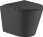 QeramiQ Dely Toilet suspendu - Noir mat