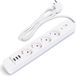 BES LED Stekkerdoos met USB - 4 Stopcontacten - 3 USB-A - 1.5 Meter - Wit