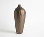 DELIFE Aurum Satin Vase Torvia l17 x P17 x H41 cm Aluminium Fait main