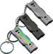 SAVAVA 3 Pièces Sifflet Urgence, Sifflet de Survie de Sécurité avec Lanière Porte-clés, Sifflet Coyote à Double Tube Haute Fréquence pour Randonnée, Camping, Chasse, Navigation, Sifflet de Signal de Secours, Maître-nageur