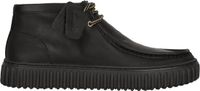 Clarks Torhill Hi Heren Veterschoenen - Leer - Zwart