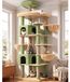 Arbre à chat cactus - Vert - 209 cm - XXL - Sisal