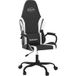 Fauteuil de jeu Maison Exclusive Noir et Blanc Similicuir