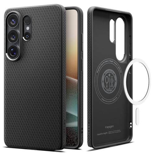 Spigen Liquid Air MagFit beschermhoes compatibel met Samsung Galaxy S26 Ultra, mat zwart