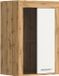 Xonox Vitrinekast Jam - 60x35x86cm - 1 Deur - Wotan Eik/wit