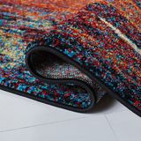 Safavieh Abstract Indoor Geweven Vloerkleed, Glacier Collectie, GLA126, Roze & Blauw, 61 X 183 cm