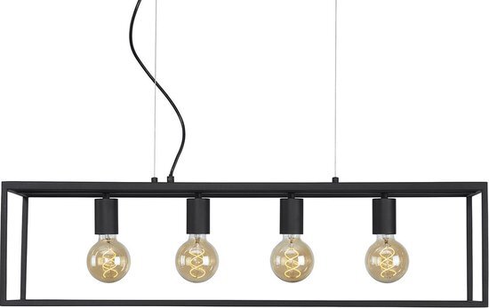 DMQ Hanglamp Eetkamer Industrieel Leroy - 85 cm - Eettafel 4 lichts - E27