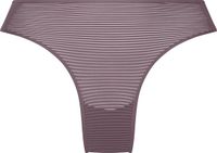 Hunkemöller Dames Lingerie Invisible brazilian Stripe mesh - Paars - maat M