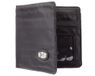 Big Skinny Heren RFID Blocking World Bi-Fold Slim Wallet Kaarthouder met Ritsvak, Geschikt voor maximaal 30 Kaarten, Zwart