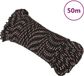 vidaXL Boot touw 3 mm 50 m polypropyleen zwart
