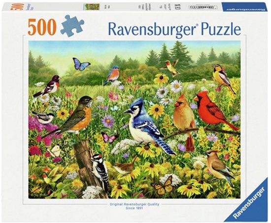 Ravensburger Puzzel Vogels - Legpuzzel 500 Stukjes Dieren Landschap