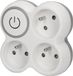 Zenitech Stekkerdoos 3x16A met schakelaar wit/grijs