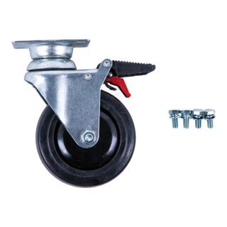 KS Tools zwenkwiel met rem voor PERFORMANCEplus werkplaatswagen (1 stuk)