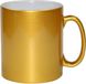 Merkloos / Sans marque Technotape International Koffiemok / thee beker - 330 ml - Goud - Keramiek