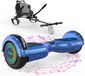 MEGA MOTION 6.5 hoverboard avec siège, kart, kart pour enfants avec éclairage LED et musique Bluetooth, skateboard