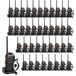 Retevis RT24 set de talkies, 16 canaux, VOX, squelch, talkie-walkie sans fil, rechargeable avec casque et station de charge USB, adapté pour les entrepôts, les chantiers de construction, les écoles (40 pièces)
