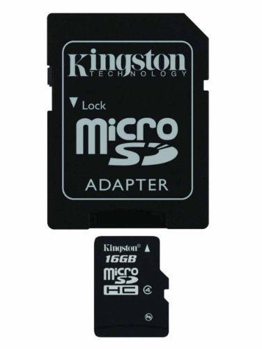 Kingston 16 GB MicroSDHC-kaart voor Kyocera Presto Smartphone + SD Adapter (Klasse 4)