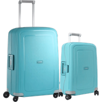 Samsonite S'cure Spinner Kofferset - Aqua Blue - 55+69cm