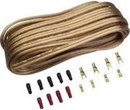 Sinuslive Car-Hifi luidspreker kabelset 2 x 4 mm² 10.00 m Verguld, Incl. stekker