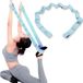 Ronte - Sangle de yoga élastique avec 11 boucles, Coton/Polyester, 90x4 cm