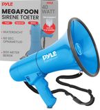 Pyle Megafoon - 40 Watt Toeter met Sirene - Blauw