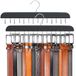 Riemhanger Resovo Riemhanger voor kast Max 42 riemen, riem organizer kast accessoires met 14 haken Riemrek Stevig hout voor kastorganisatoren en opslag - 2 stuks zwart