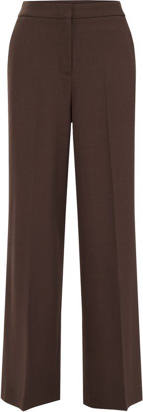 WE Fashion Dames Wide Leg Pantalon - Brown - W36