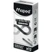 Maped Kleurpotloden – collectie Color'Peps Infinity – 12 stuks in oranje – gaan 10 keer langer mee – geen slijpen nodig – ergonomische, driehoekige handgreep – 0% verspilling, 100% eco