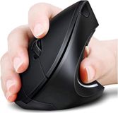 Jelly Comb Verticale draadloze ergonomische muis Zwart