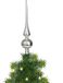 Othmar Decorations Kerstboom piek - zilver - 28 cm - kunststof
