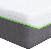 vidaXL Matras Wit en Grijs 140 x 190 cm Jacquardstof