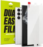 Ringke Dual Easy Film protecteur d'écran 2-pack adapté pour Samsung Galaxy S22 Ultra