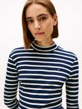 Tommy Hilfiger Dames Lange Mouwen Shirt XL Katoen Blauw
