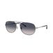 Ray Ban Bain Bridge Gunmetal Blue Gradient Polarized Pilot Sunglasses 60mm