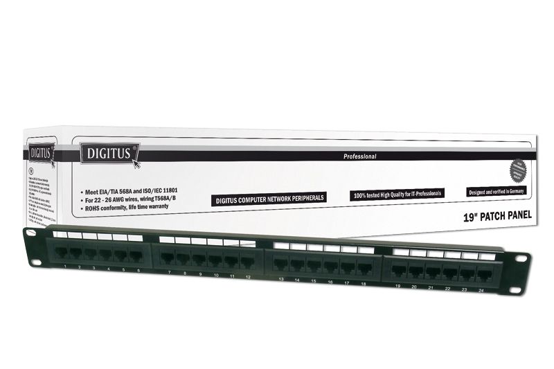 Assmann 19" CAT 5e Patch Panel DN-91524U