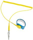 ESD Armband verstelbaar met kabel eenaderig, 10 mm drukknop, 1 mΩ, 1,8 m