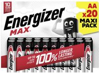 Energizer MAX AA Batterijen - 20 Stuks - Alkaline Batterij - 1.5V