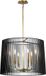 Kichler LED Kroonluchter | 6X E14 Max 60W | Dimbaar | Black & Natural Brass